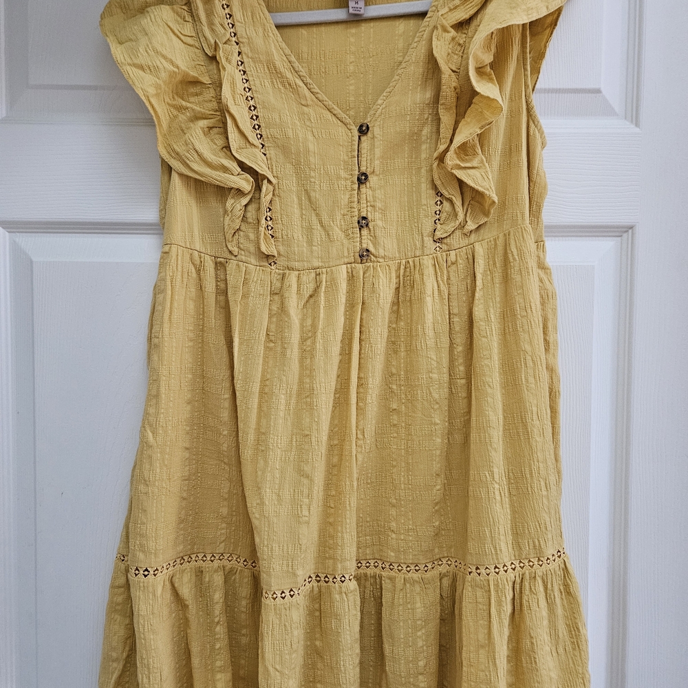 Yellow Ruffled Dress
